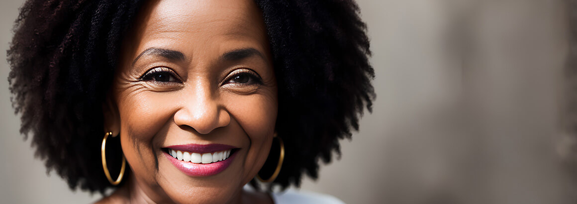 portrait of middle age black woman