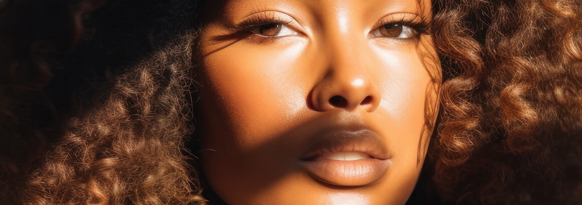 young black woman portrait closeup