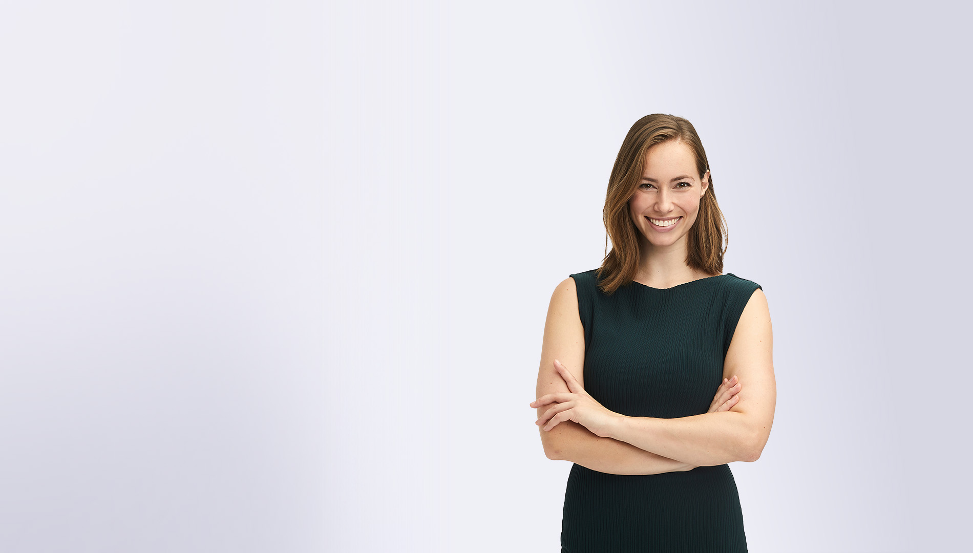 young businesswoman smiling 